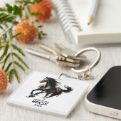 Chinese New Year 2026 Horse Art キーホルダー (正面右)