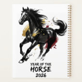 Chinese New Year 2026 Horse Art プランナー手帳 (裏面)