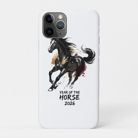 Chinese New Year 2026 Horse Art Case-Mate iPhoneケース (裏)