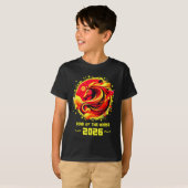 Chinese New Year 2026 Horse Happy Chinese New Year Tシャツ (正面フル)