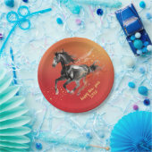 Chinese New Year 2026 Horse Ink New Year Party ペーパープレート (パーティー)