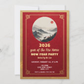 Chinese New Year 2026 Horse New Year Party 招待状 (正面)