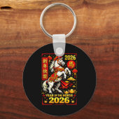 Chinese New Year 2026 Horse Year Lunar Zodiac  キーホルダー (正面)