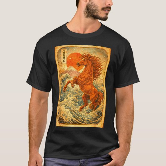 Chinese New Year 2026 Of The Horse Lunar New Year  Tシャツ (正面)