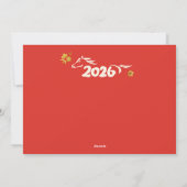 Chinese New Year 2026 Year Of Horse シーズンカード (裏面)