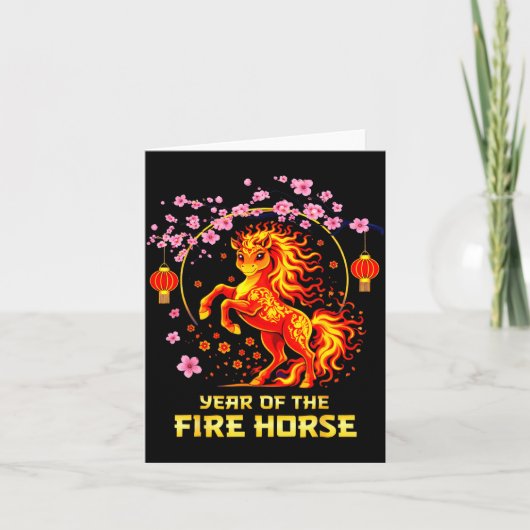 Chinese New Year 2026 Year Of The Fire Horse  カード (正面)