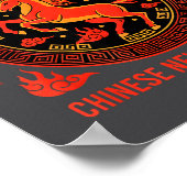 Chinese New Year 2026 Year Of The Fire Horse  ポスター (角)