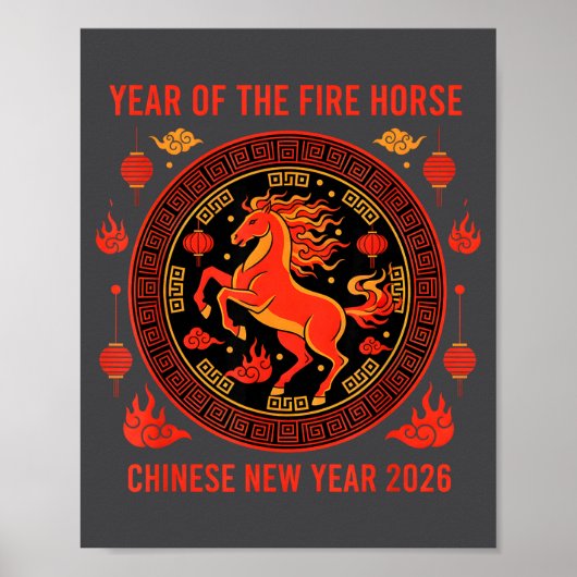 Chinese New Year 2026 Year Of The Fire Horse  ポスター (正面)