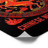 Chinese New Year 2026 Year Of The Fire Horse  ポスター (角)