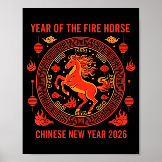 Chinese New Year 2026 Year Of The Fire Horse  ポスター (正面)
