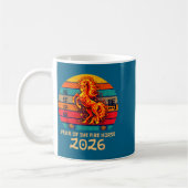 Chinese New Year 2026 Year Of The Fire Horse Vinta コーヒーマグカップ (左)