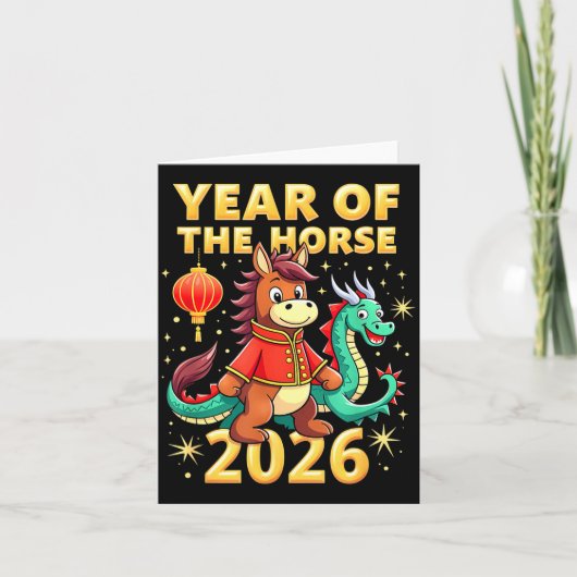 Chinese New Year 2026 Year Of The Horse  カード (正面)