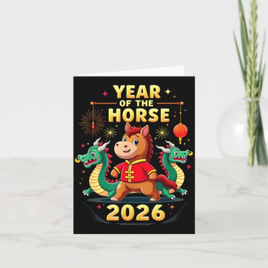 Chinese New Year 2026 Year Of The Horse  カード (正面)