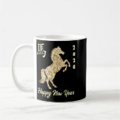 Chinese New Year 2026 Year Of The Horse  コーヒーマグカップ (左)