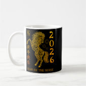 Chinese New Year 2026 Year Of The Horse  コーヒーマグカップ (左)