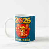 Chinese New Year 2026 Year Of The Horse  コーヒーマグカップ (左)