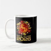 Chinese New Year 2026 Year Of The Horse コーヒーマグカップ (左)