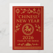 Chinese New Year 2026 - Year of the Horse シーズンカード (正面/裏面)