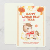 Chinese New Year 2026 Year of the Horse シーズンカード (正面/裏面)
