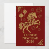 Chinese New Year 2026 - Year of the Horse シーズンカード (正面/裏面)