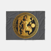 Chinese New Year 2026 Year Of The Horse  フリースブランケット (正面(横))