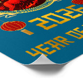 Chinese New Year 2026 Year Of The Horse ポスター (角)