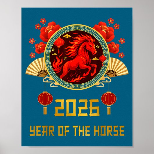 Chinese New Year 2026 Year Of The Horse ポスター (正面)