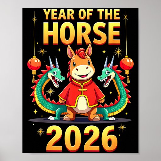 Chinese New Year 2026 Year Of The Horse  ポスター (正面)