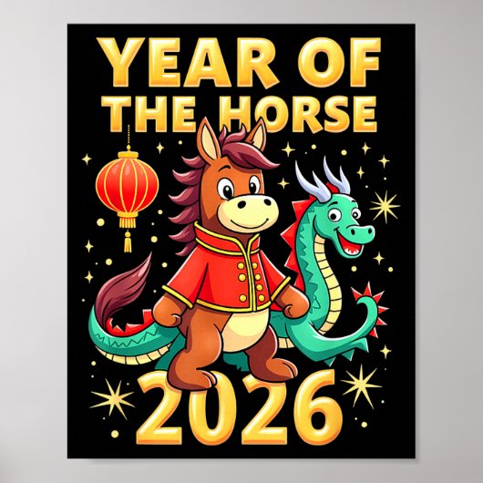 Chinese New Year 2026 Year Of The Horse  ポスター (正面)