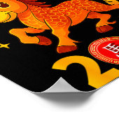 Chinese New Year 2026 Year Of The Horse ポスター (角)