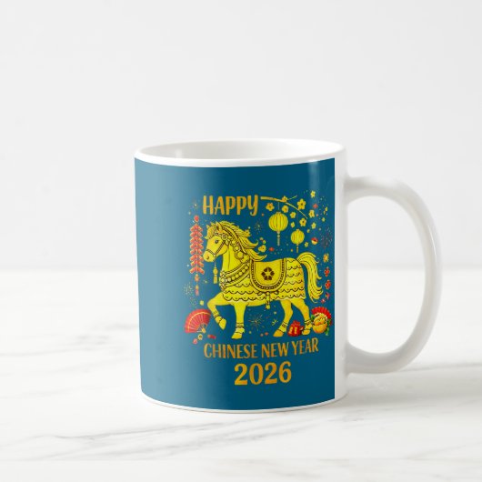 Chinese New Year 2026 Year Of The Horse 1  コーヒーマグカップ (右)