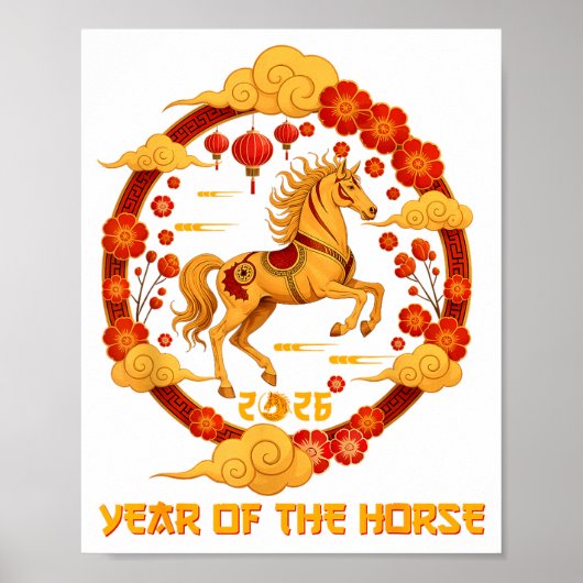 Chinese New Year 2026 Year Of The Horse 2026  ポスター (正面)