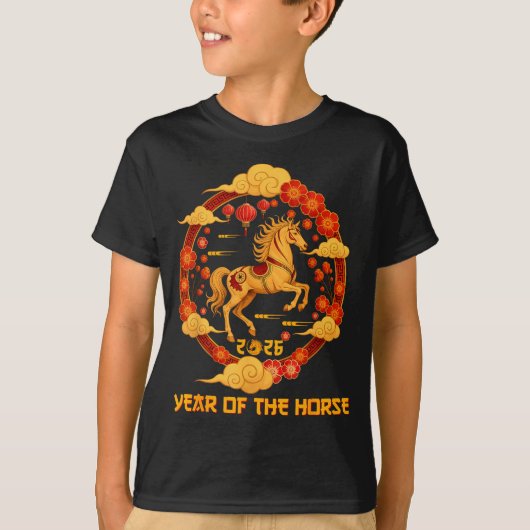 Chinese New Year 2026 Year Of The Horse 2026  Tシャツ (正面)