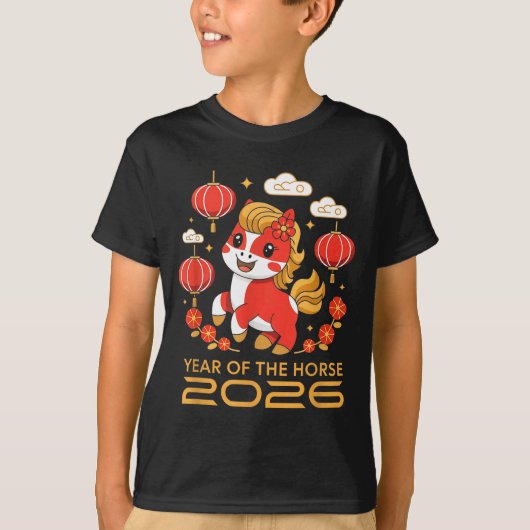 Chinese New Year 2026 Year Of The Horse 2026 Women Tシャツ (正面)