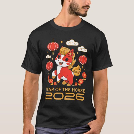 Chinese New Year 2026 Year Of The Horse 2026 Women Tシャツ (正面)