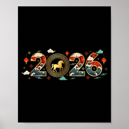 Chinese New Year 2026 Year Of The Horse 9  ポスター (正面)