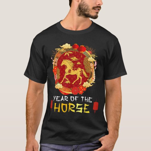 Chinese New Year 2026 Year Of The Horse Chinese Zo Tシャツ (正面)