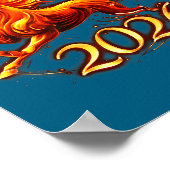 Chinese New Year 2026 Year Of The Horse Fire Horse ポスター (角)