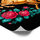 Chinese New Year 2026 Year Of The Horse Floral Dec ポスター (角)