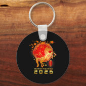 Chinese New Year 2026 Year Of The Horse Lunar New  キーホルダー (正面)