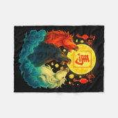 Chinese New Year 2026 Year Of The Horse Lunar New  フリースブランケット (正面(横))