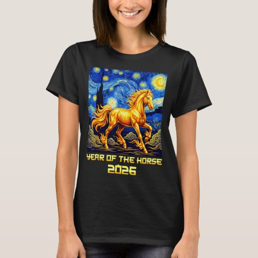 Chinese New Year 2026 Year Of The Horse Lunar New  Tシャツ (正面)