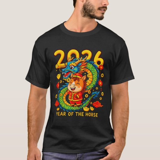 Chinese New Year 2026 Year Of The Horse Lunar New  Tシャツ (正面)