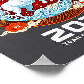 Chinese New Year 2026 Year Of The Ice Horse  ポスター (角)