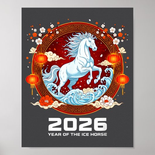 Chinese New Year 2026 Year Of The Ice Horse  ポスター (正面)