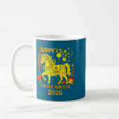 Chinese New Year Clothing Year Of The Horse 2026  コーヒーマグカップ (左)