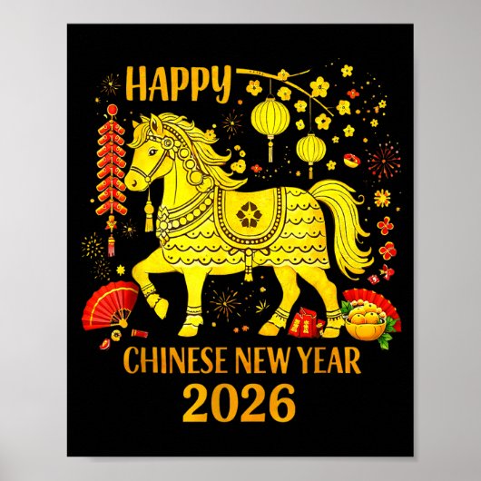 Chinese New Year Clothing Year Of The Horse 2026  ポスター (正面)
