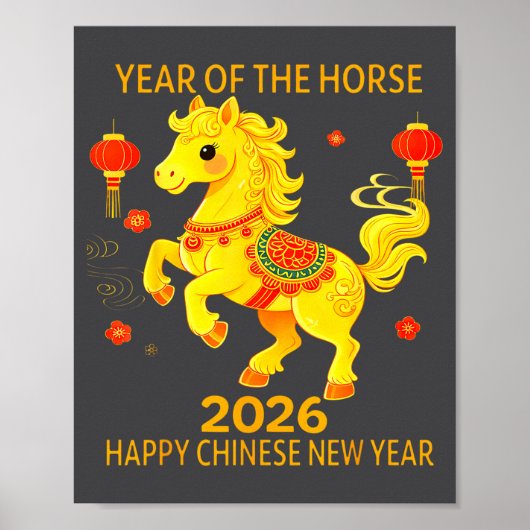 Chinese New Year Clothing Year Of The Horse 2026 ポスター (正面)