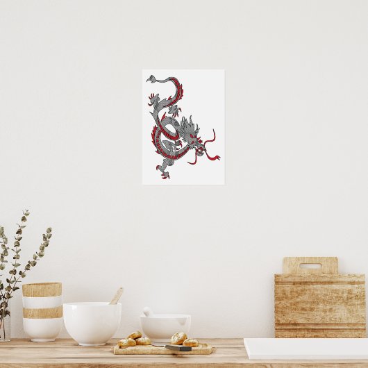Chinese New Year Dragon ポスター (キッチン)