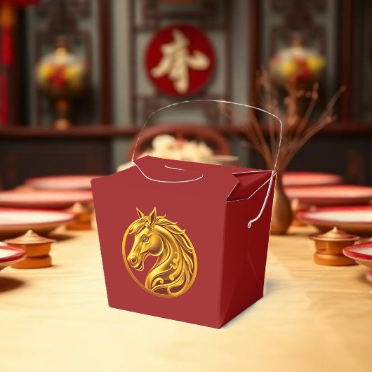 Chinese New Year Gold Horse- フェイバーボックス